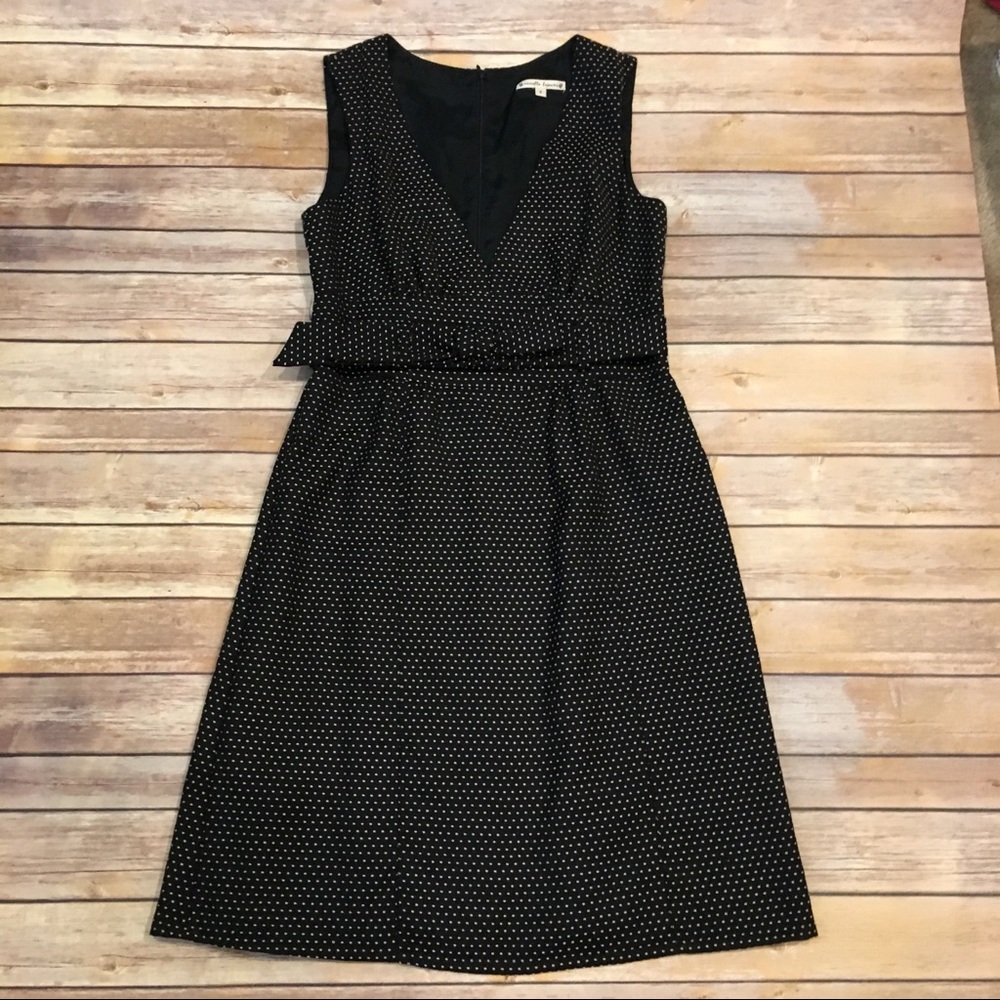 🎈Nanette Lepore Black Wool Dress with Belt, 8